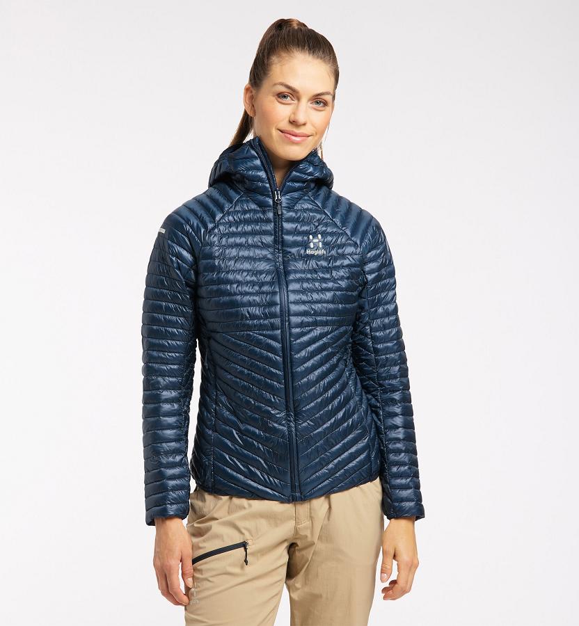 Haglöfs L.I.M Mimic Down Jacket Dark Blue For Womens FQACS2463 Australia